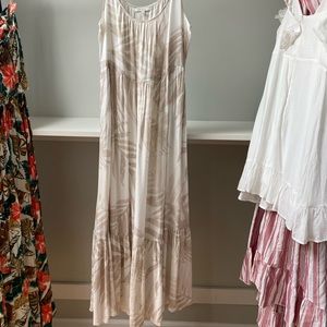 Z Supply Hawaiian Maxi Dress Sandstone